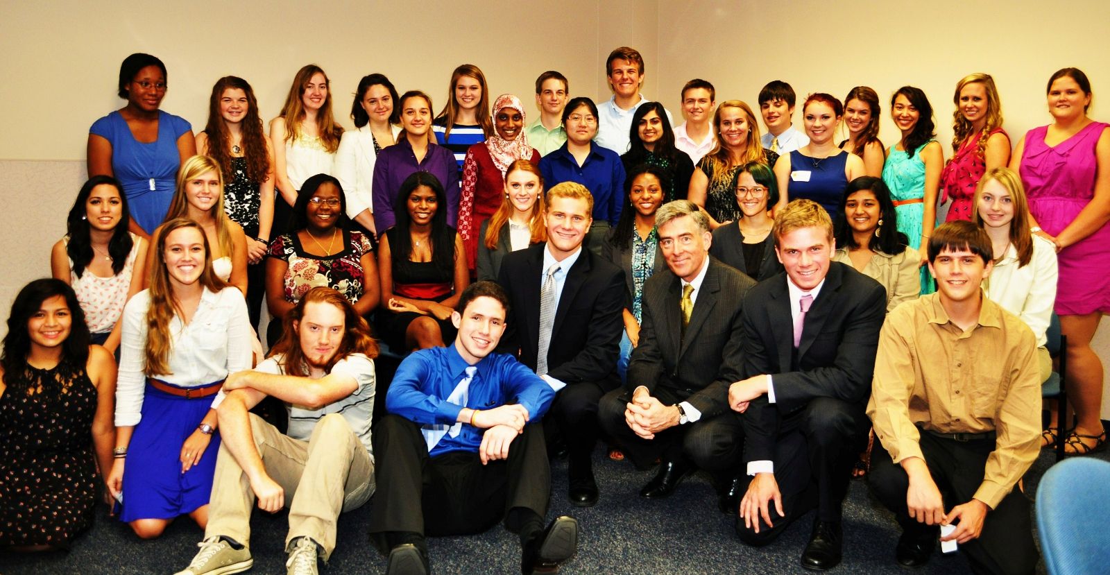 Students with then National Security Agency Deputy Director John "Chris" Inglis.